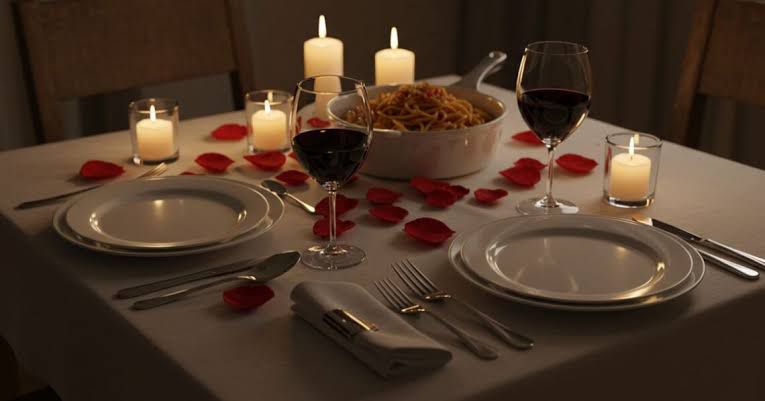 Cota Jantar Romântico para o Casal